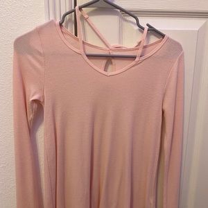 Hollister pink long sleeve top